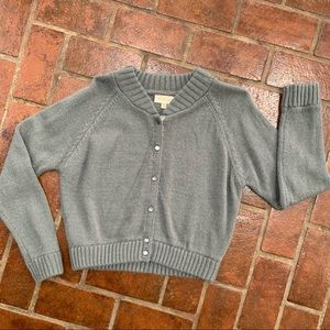 ModCloth Grey Cropped Cardigan